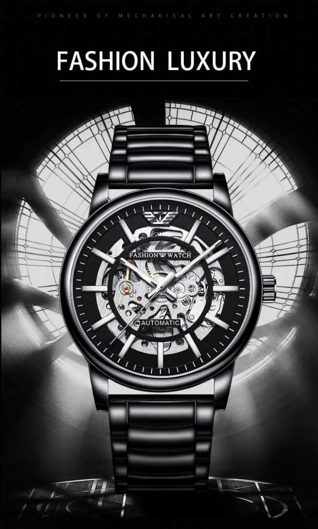 TRSOYE,8386,Fashion,Cool,Men,Automatic,Mechanical,Watches,Night,Luminous,30,Meters,Waterproof