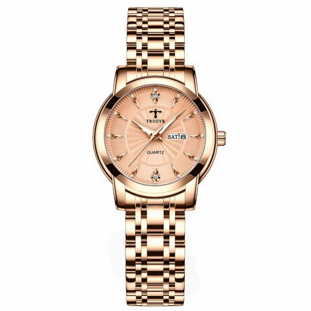 Trsoye,8801,Luxury,Design,Elegant,Watch,For,Women,-Full,White,Chain