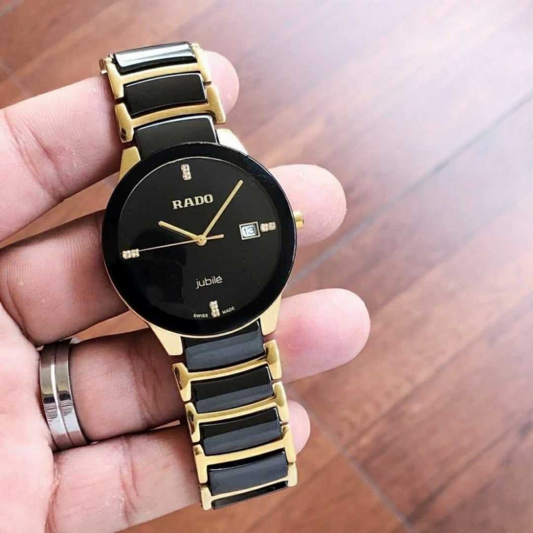 Rado,Centrix,Jubile,Black,Diamond,Dial,Watch
