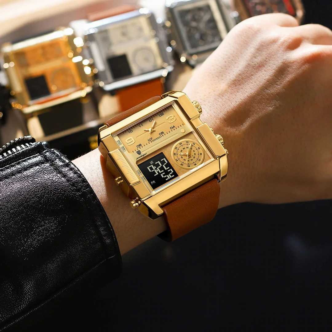 POEDAGAR,997,Chronograph,Luminous,Day,Week,Men,Digital,Multifunction,Men