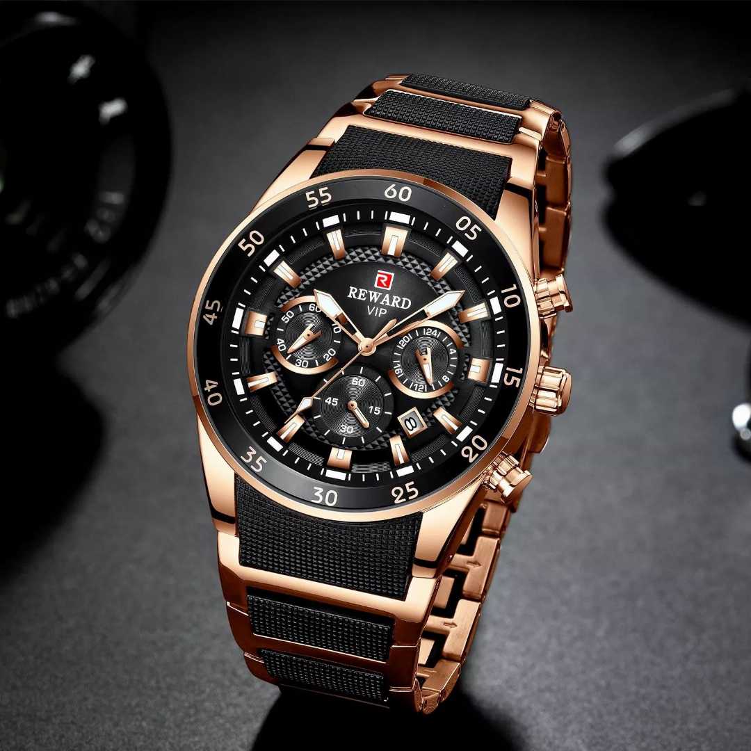 Reward,81011,Waterproof,Brand,Genuine,Multifunctional,Quartz,Watches