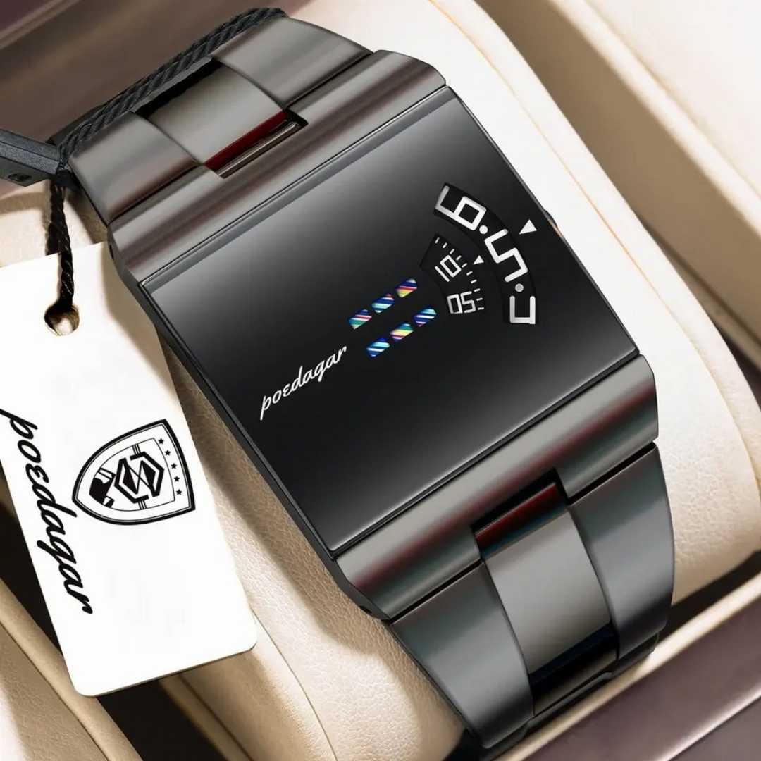 POEDAGAR 857 Waterproof Stainless Steel Elegant Wristwatch